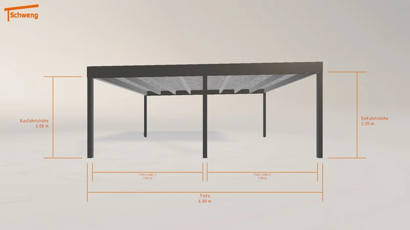 #DE Schweng Flachdachcarport C600+ (ID qdjqkv) #MTG