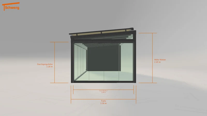 #DE Schweng Terrassenüberdachung S400 (ID 42zynv)