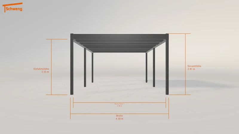 #DE Schweng Flachdachcarport C600 (ID 9wnvn3)