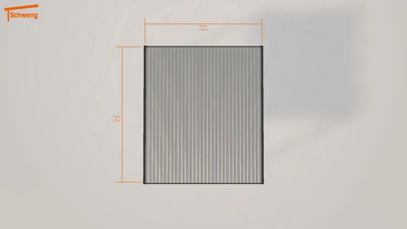 #DE Schweng Flachdachcarport C600 (ID 9wnvn3)
