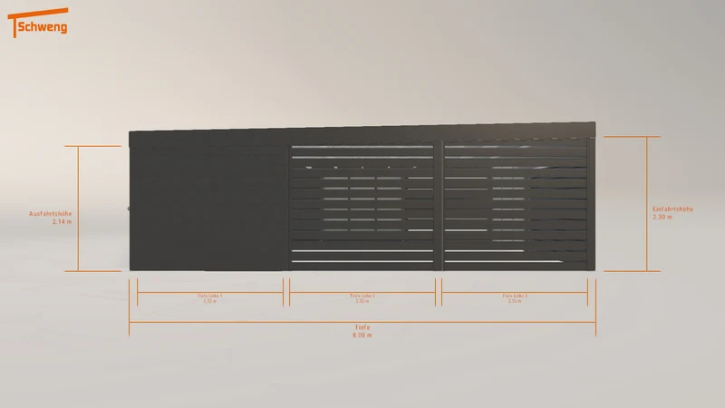#DE Schweng Flachdachcarport C600 (ID qdjw3p) #MTG