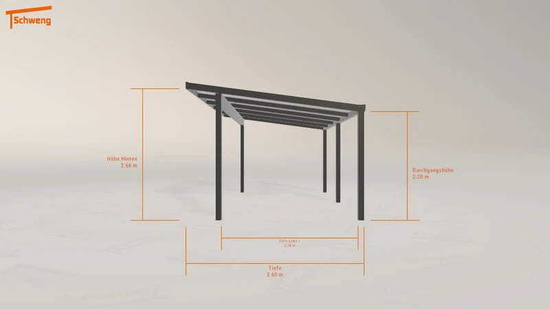 #DE Schweng Terrassenüberdachung S400 (ID qdjqyg)