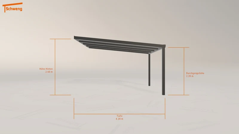 #DE Schweng Terrassenüberdachung S400 (ID k29wvp)