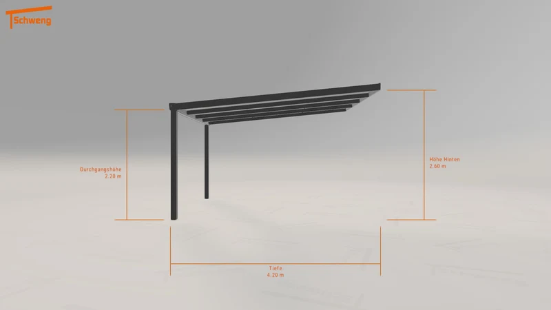 #DE Schweng Terrassenüberdachung S400 (ID k29wvp)