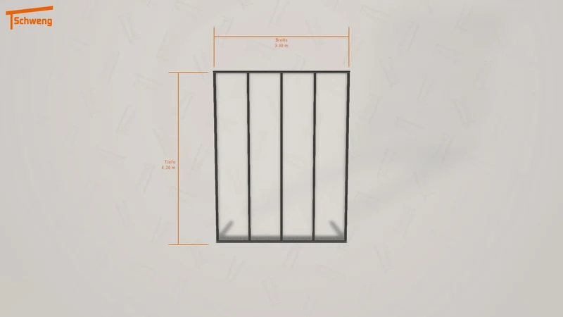 #DE Schweng Terrassenüberdachung S400 (ID k29wvp)