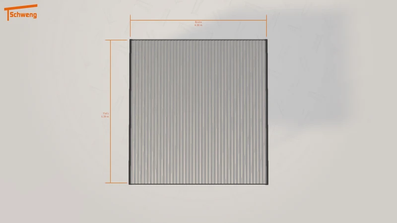 #DE Schweng Flachdachcarport C600+ (ID k29wdp)