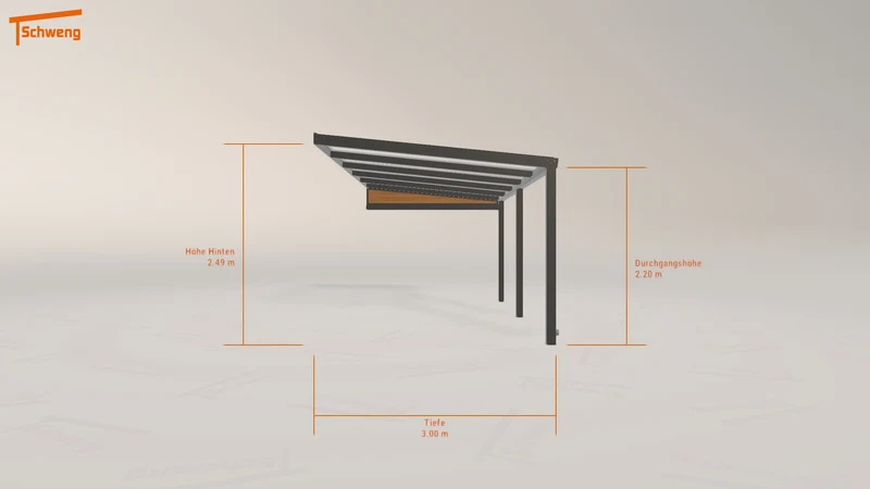 #DE Schweng Terrassenüberdachung S350 (ID v45d77)