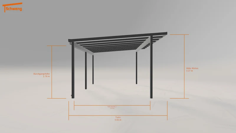 #DE Schweng Pultdachcarport S400 (ID 85drpj) #MTG