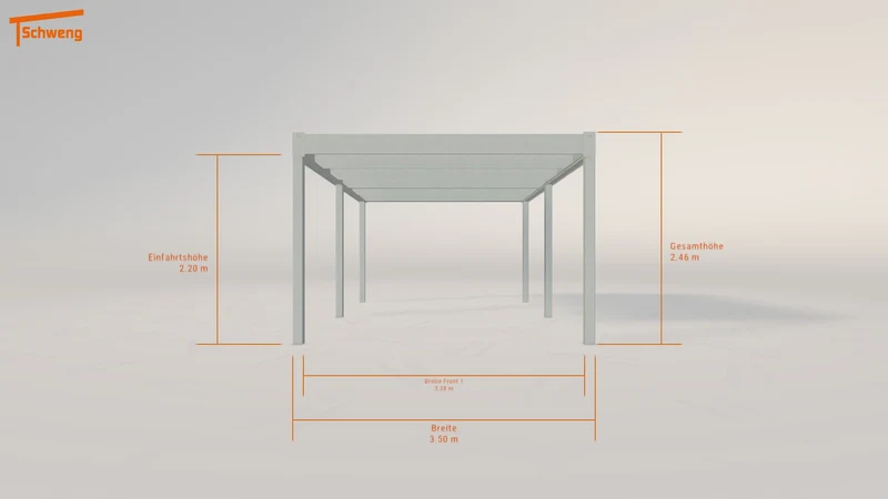 #DE Schweng Flachdachcarport C600 (ID pb83qb)
