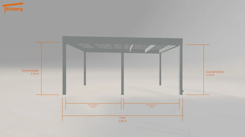 #DE Schweng Flachdachcarport C600 (ID pb83qb)