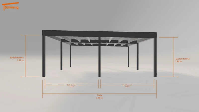 #DE Schweng Flachdachcarport C600 (ID yg8w7v) #MTG