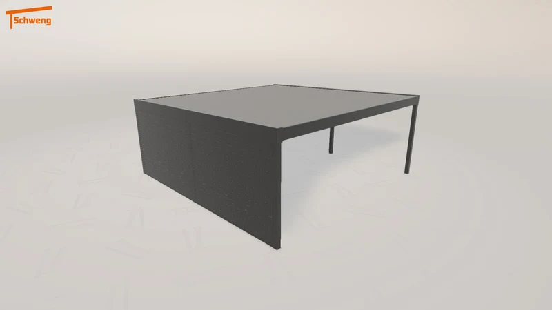 #DE Schweng Flachdachcarport C600 (ID zbjddz)