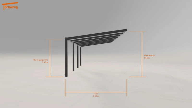 #DE Schweng Terrassenüberdachung S400 (ID x7x28w)