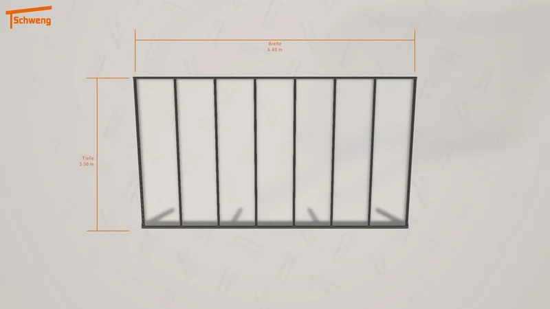 #DE Schweng Terrassenüberdachung S400 (ID x7x28w)