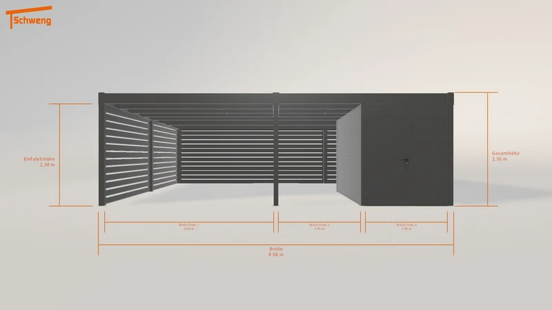 #DE Schweng Flachdachcarport C600 (ID 33wy7g) #MTG