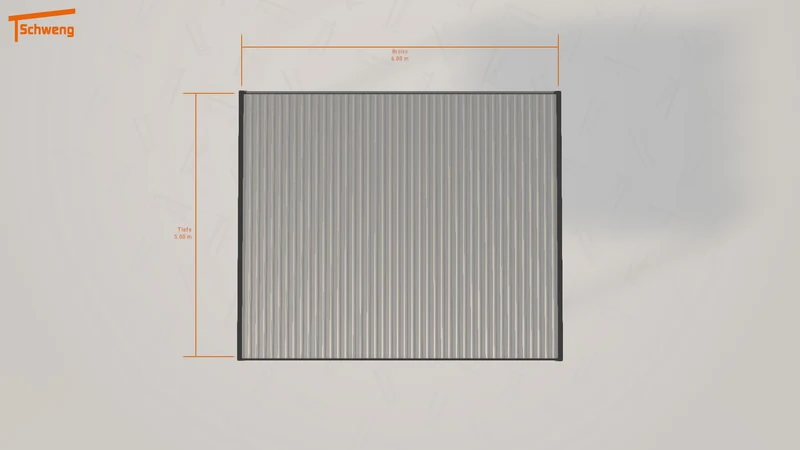 #DE Schweng Flachdachcarport C600 (ID 42zxz9)