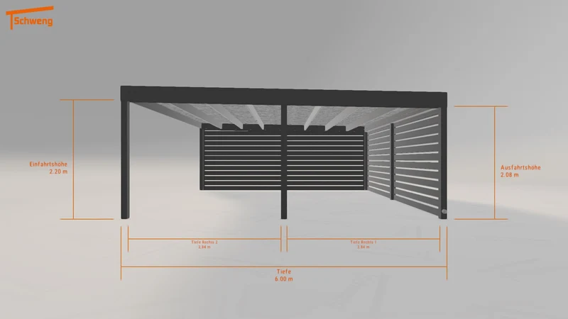#DE Schweng Flachdachcarport C600 (ID 85d997) #MTG