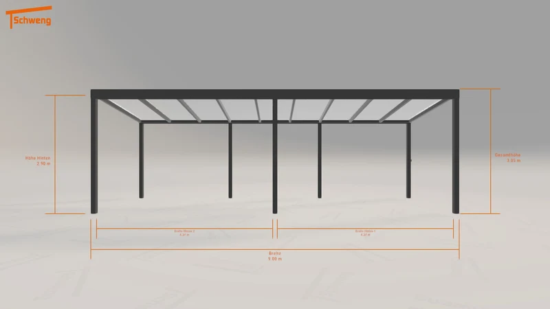 #DE Schweng Pultdachcarport S350 (ID bk9r73)