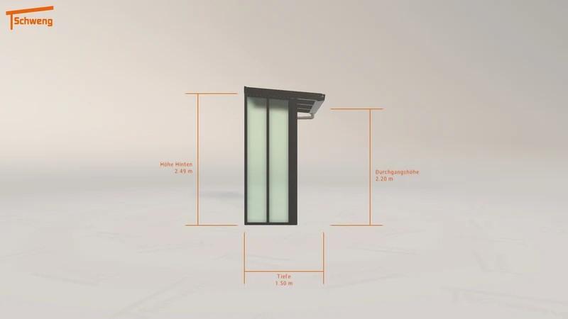 #DE Schweng Terrassenüberdachung S350 (ID 77q395)