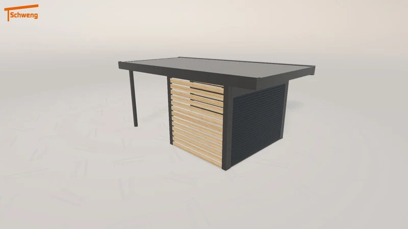 #DE Schweng Flachdachcarport C600 (ID 9wnd5p)