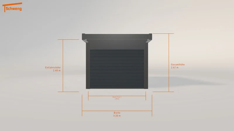 #DE Schweng Flachdachcarport C600 (ID 9wnd5p)