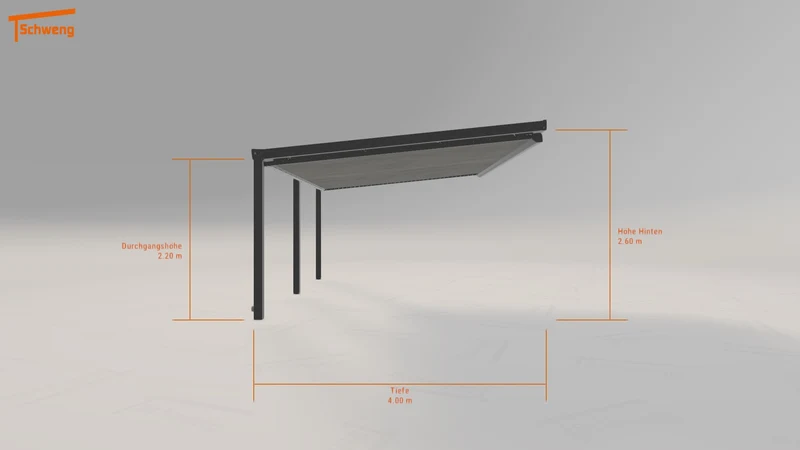 #DE Schweng Terrassenüberdachung S400 (ID g78bzr)