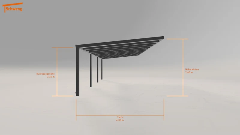 #DE Schweng Terrassenüberdachung S400 (ID 77qgqj)
