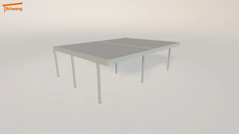 #AT Schweng Flachdachcarport C600+ (ID 2qjzgq)