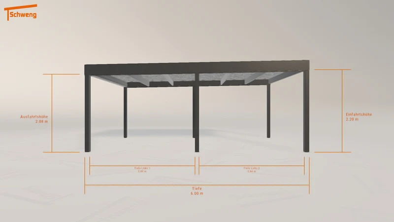 #DE Schweng Flachdachcarport C600 (ID pb8r8q) #MTG