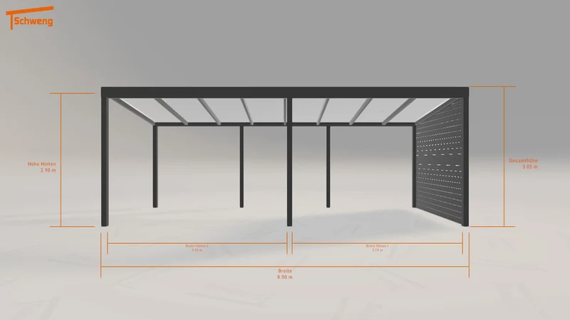 #DE Schweng Pultdachcarport S350 (ID jjz7k7)