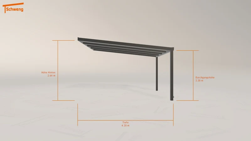 #DE Schweng Terrassenüberdachung S400 (ID 77qdp7)