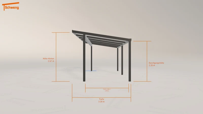 #DE Schweng Terrassenüberdachung S400 (ID 5mn42q)