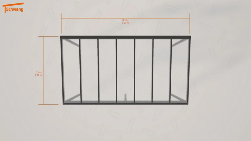 #DE Schweng Terrassenüberdachung S350 (ID 85d8qq)