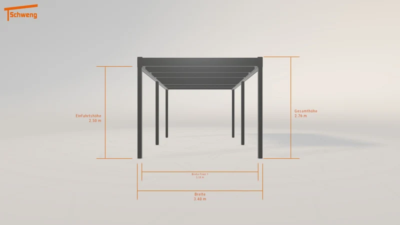 #DE Schweng Flachdachcarport C600 (ID zbjjzg) #MTG