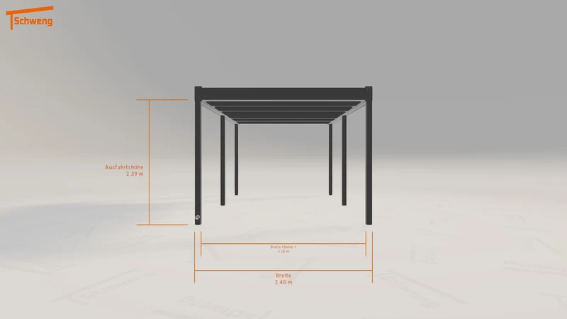 #DE Schweng Flachdachcarport C600 (ID zbjjzg) #MTG
