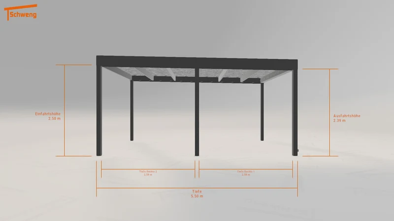 #DE Schweng Flachdachcarport C600 (ID zbjjzg) #MTG