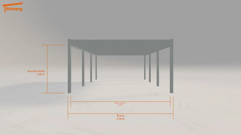 #DE Schweng Flachdachcarport C600+ (ID mj5g3g) #MTG