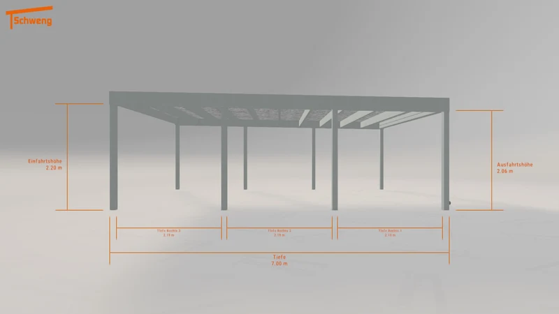 #DE Schweng Flachdachcarport C600+ (ID mj5g3g) #MTG