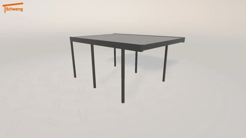 #DE Schweng Flachdachcarport C600 (ID 77qknz)