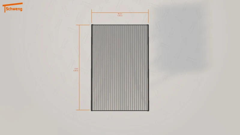 #DE Schweng Flachdachcarport C600 (ID 77qknz)