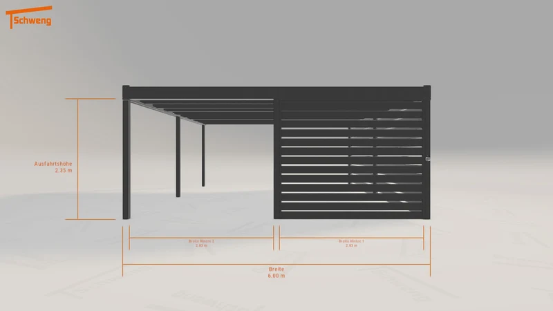 #DE Schweng Flachdachcarport C600 (ID qdjz5w) #MTG