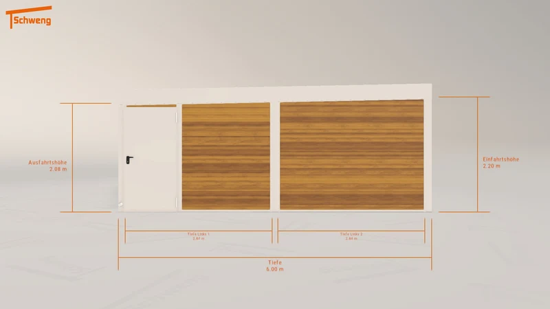 #DE Schweng Flachdachcarport C600+ (ID mj5xxr) #MTG