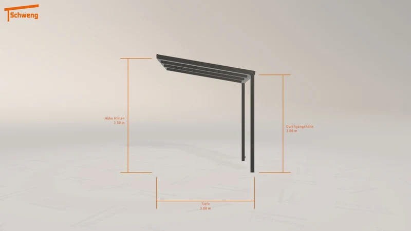 #DE Schweng Terrassenüberdachung S350 (ID rjw5y2)