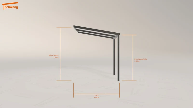 #DE Schweng Terrassenüberdachung S350 (ID n57d9b)