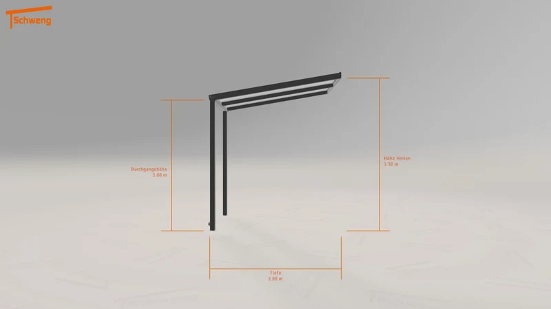 #DE Schweng Terrassenüberdachung S350 (ID n57d9b)