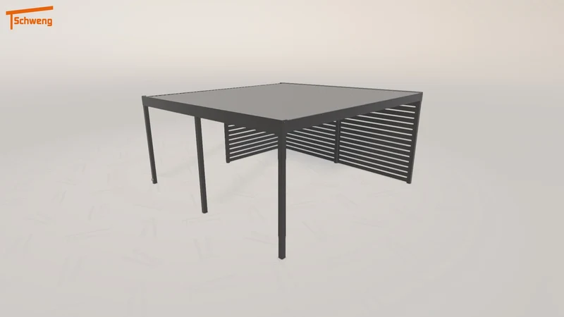 #DE Schweng Flachdachcarport C600+ (ID pb8598) #MTG