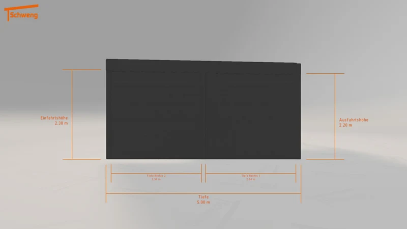 #DE Schweng Flachdachcarport C600+ (ID pb8p22)