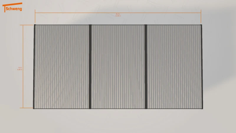 #DE Schweng Flachdachcarport C600+ (ID g782gn)
