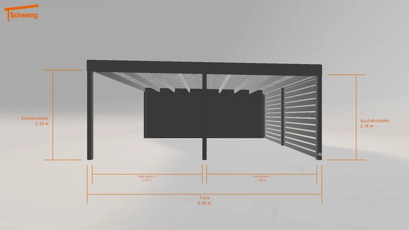 #DE Schweng Flachdachcarport C600 (ID 5mnxgw) #MTG