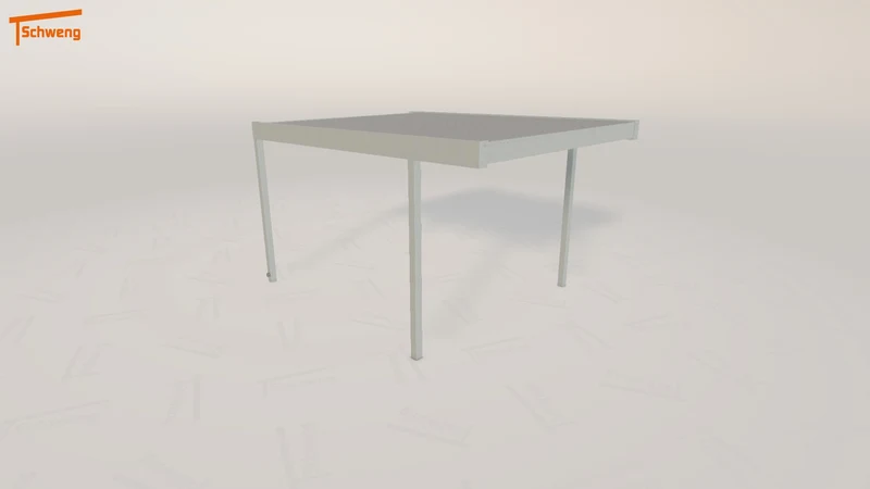 #DE Schweng Flachdachcarport C600 (ID pb8738)